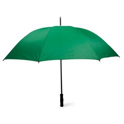 Paraguas antiviento o antiventisca verde con estructura en negro y mango recto · KoalaRojo, Artículo promocional y personalizado