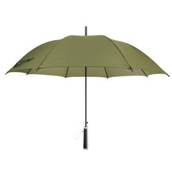 Paraguas elegante verde con mango recto con detalle plateado · KoalaRojo, Artículo promocional y personalizado