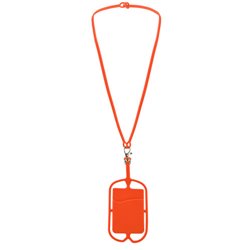 Lanyard de silicona ajustable rojo porta móvil y tarjetero · KoalaRojo, Artículo promocional y personalizado