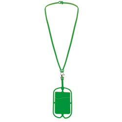 Lanyard de silicona ajustable verde porta móvil y tarjetero · KoalaRojo, Artículo promocional y personalizado