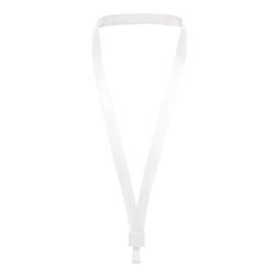 Lanyard en poliéster blanco de 1,5 cm de ancho · KoalaRojo, Artículo promocional y personalizado
