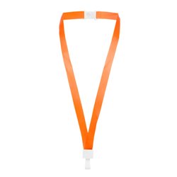 Lanyard de poliéster naranja con cierre de seguridad anti enganches 1,5 cm · KoalaRojo, Artículo promocional y personalizado
