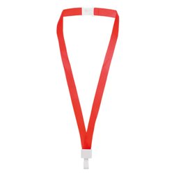 Lanyard de poliéster rojo con cierre de seguridad anti enganches 1,5 cm · KoalaRojo, Artículo promocional y personalizado