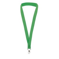 Lanyard de poliéster verde con mosquetón metálico de 2 cm de ancho · KoalaRojo, Artículo promocional y personalizado