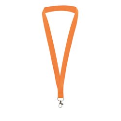 Lanyard de poliéster naranja con mosquetón metálico de 2 cm de ancho · KoalaRojo, Artículo promocional y personalizado