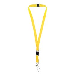 Lanyard amarillo con cierre de seguridad, mosquetón e hilo portamóviles de 1,5 cm · KoalaRojo, Artículo promocional y personalizado