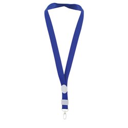 Lanyard azul con cierre ajustable de 2 cm de ancho con mosquetón de PVC · KoalaRojo, Artículo promocional y personalizado