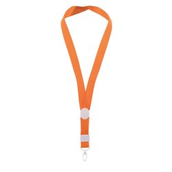 Lanyard naranja con cierre ajustable de 2 cm de ancho con mosquetón de PVC · KoalaRojo, Artículo promocional y personalizado