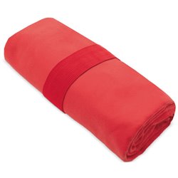 Toalla de deporte gimnasio roja en microfibra de 40x90cm en bolsa individual · KoalaRojo, Artículo promocional y personalizado