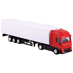 Camión trailer de juguete 19cm con cabina roja y caja blanca · Merchandising promocional de Juegos · Koala Rojo