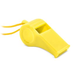 Silbato amarillo para animación con cordón a juego · KoalaRojo, Artículo promocional y personalizado