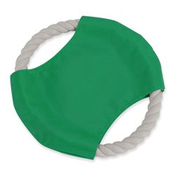Fresbee para perros con cordón blanco en forma de aro y lona verde · Merchandising promocional de Ocio y tiempo libre · Koala Rojo