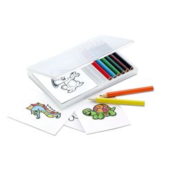Set de plantillas con figuras para colorear y lápices de colores incluidos · KoalaRojo, Artículo promocional y personalizado
