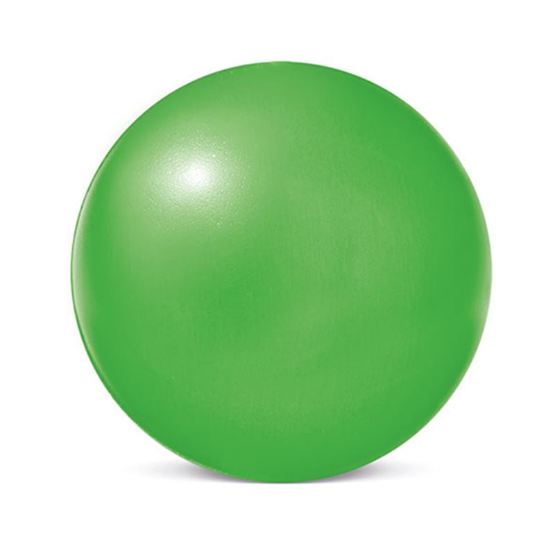 Pelota anti estrés en verde de 62 mm de diámetro · Koala Rojo, Merchandising promocional y personalizado