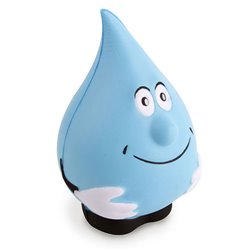 Gota de agua antiestrés con sonrisa en azul · Merchandising promocional de Cuidado y salud · Koala Rojo