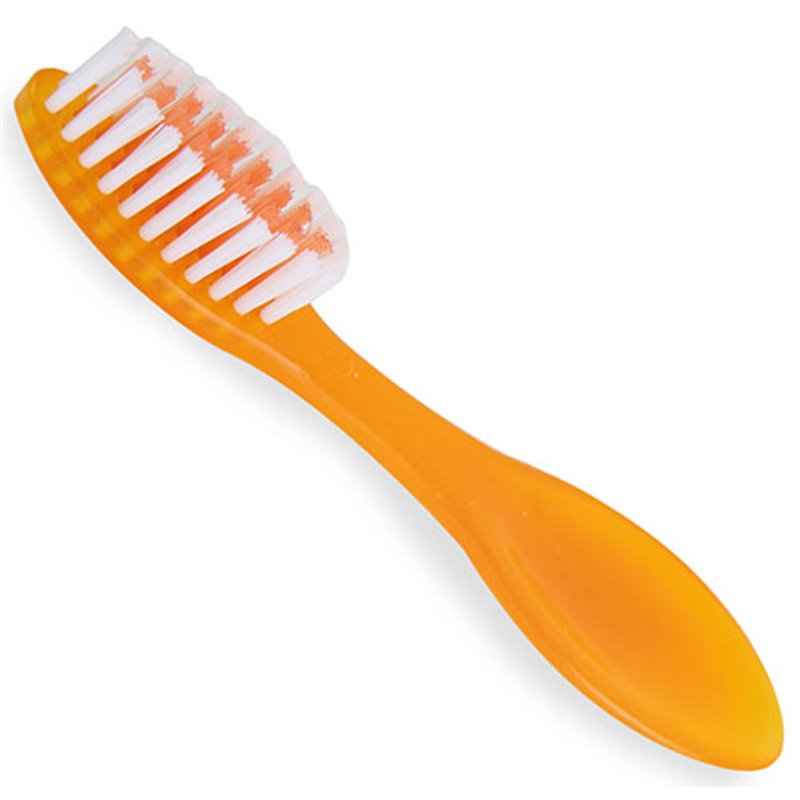 Cepillo básico de viaje en plástico naranja con cerdas de nylon · Koala Rojo, Merchandising promocional y personalizado