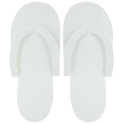 Par de zapatillas desechables en Goma EVA blanca. En Packs de 10 pares · KoalaRojo, Artículo promocional y personalizado