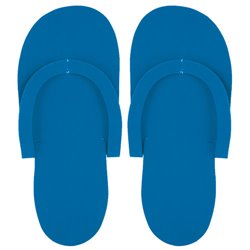 Par de zapatillas desechables en Goma EVA azul. En Packs de 10 pares · KoalaRojo, Artículo promocional y personalizado