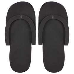Par de zapatillas desechables en Goma EVA negras. En Packs de 10 pares · KoalaRojo, Artículo promocional y personalizado