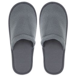 Zapatillas de rizo con suela antideslizante en gris ideal para detalle hotel o masajes · KoalaRojo, Artículo promocional y personalizado