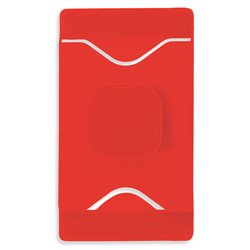 Sujeta móvil soporte tarjetero rojo para colocar en parte trasera del móvil · KoalaRojo, Artículo promocional y personalizado