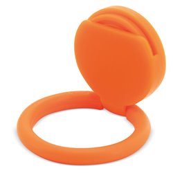 Anillo naranja con soporte móvil con antiestrés giratorio y ficha carrito de la compra · KoalaRojo, Artículo promocional y personalizado