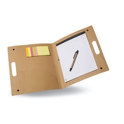 Portadocumentos en cartón con asa integrada, bloc de notas, marcadores y bolígrafo · KoalaRojo, Artículo promocional y personalizado