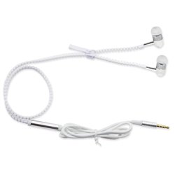 Auriculares blancos de cable cremallera originales con función coger llamada · KoalaRojo, Artículo promocional y personalizado