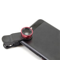 Juego de 2 lentes para móviles con pinza de sujeción y bolsa microfibra · KoalaRojo, Artículo promocional y personalizado
