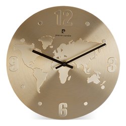 Reloj moderno mapa mundo en acabado dorado · Merchandising promocional de Tecnología · Koala Rojo