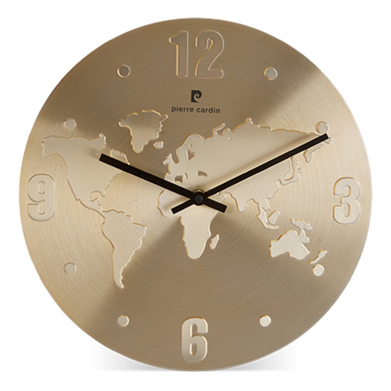 Reloj moderno mapa mundo en acabado dorado · Koala Rojo, Merchandising promocional y personalizado