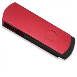 Memoria USB de 8GB con carcasa roja articulada en aluminio varios colores · KoalaRojo, Artículo promocional y personalizado