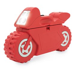 Multiherramientas para vehículos con estuche linterna LED en forma de moto · Merchandising promocional de Vehículos y motor · Koala Rojo