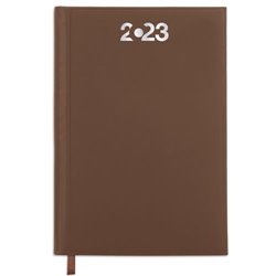 Dietario con tapas en microfibra marrón de 14,8x21,2 cm · KoalaRojo, Artículo promocional y personalizado