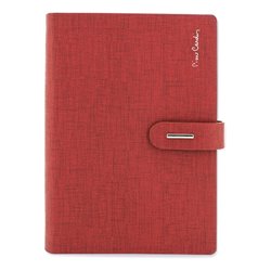 Agenda tapa rígida en polipiel roja con compartimento de tarjetas 16x23,2 cm · KoalaRojo, Artículo promocional y personalizado
