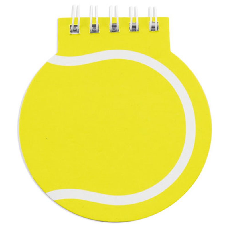 Libreta Tenis en forma de pelota de tenis con 40 hojas 9x8cm · Koala Rojo, Merchandising promocional y personalizado