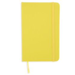 Cuaderno A6 goma elástica tapas amarillas, hojas lisas y marcapáginas · KoalaRojo, Artículo promocional y personalizado
