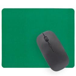 Alfombrilla ratón en poliéster verde y base caucho antideslizante 22x18cm · KoalaRojo, Artículo promocional y personalizado