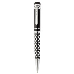 Bolígrafo en metal con patrón de burbujas y combinado negro o blanco · KoalaRojo, Artículo promocional y personalizado