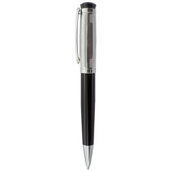 Bolígrafo en combinado negro con metal brillante texturizado · KoalaRojo, Artículo promocional y personalizado
