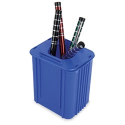 Portalápices en forma de contenedor azul para reciclar papel y cartón · KoalaRojo, Artículo promocional y personalizado