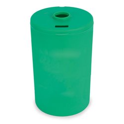 Contenedor de pilas para reciclar de sobremesa de forma cilíndrica en verde · KoalaRojo, Artículo promocional y personalizado