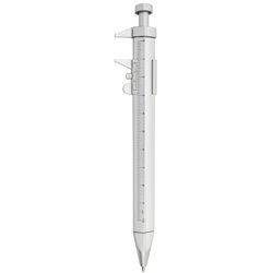 Bolígrafo escalímetro acabado metalizado en plateado · KoalaRojo, Artículo promocional y personalizado