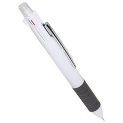 Bolígrafo 4 colores con portaminas con una zona de goma para un mejor agarre · KoalaRojo, Artículo promocional y personalizado