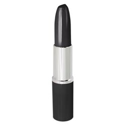 Bolígrafo con forma de pintalabios negro con capuchón extraíble · KoalaRojo, Artículo promocional y personalizado
