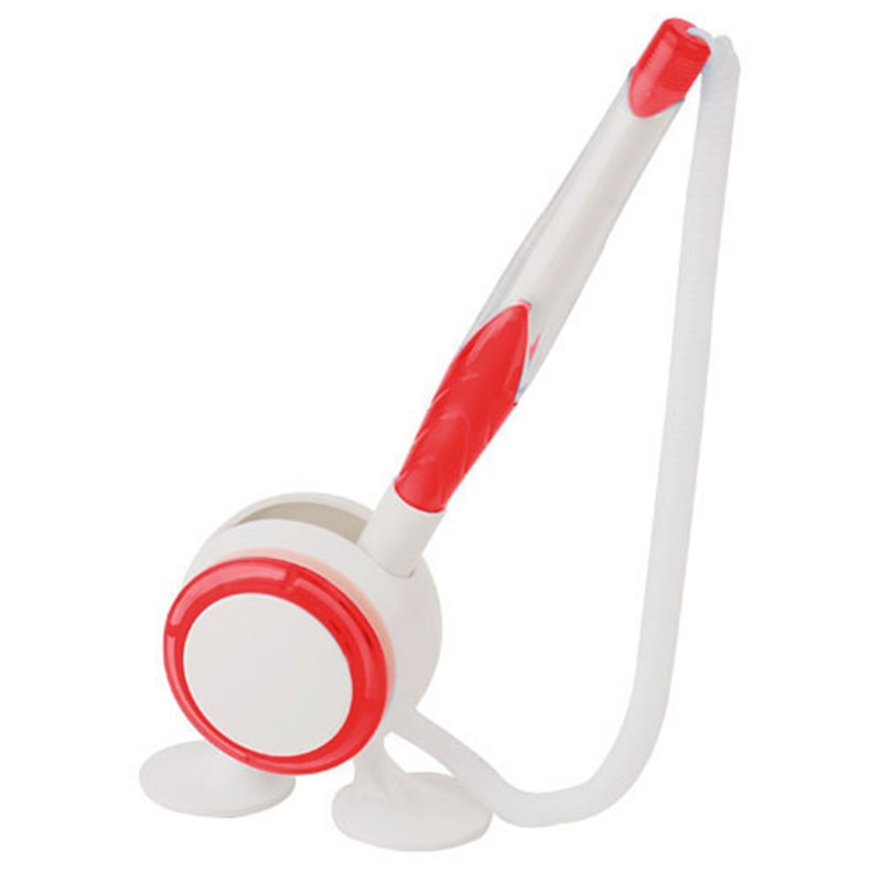 Bolígrafo de sobremesa en blanco y rojo con cordón elástico y base con patas ventosas · Koala Rojo, Merchandising promocional y personalizado