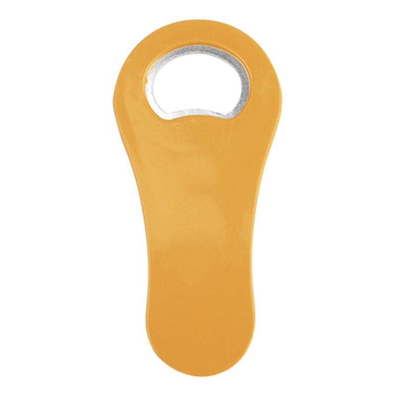 Abrebotellas imantado de nevera en plástico ABS amarillo · Koala Rojo, Merchandising promocional y personalizado