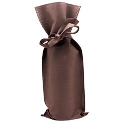 Bolsa para botella de vino de regalo en non woven marrón con cinta ajustable · KoalaRojo, Artículo promocional y personalizado