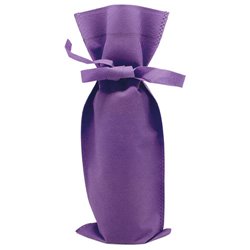 Bolsa para botella de vino de regalo en non woven morado o lila con cinta ajustable · KoalaRojo, Artículo promocional y personalizado