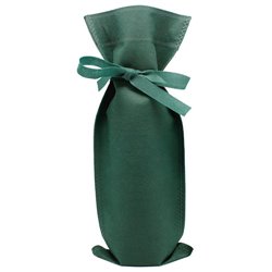 Bolsa para botella de vino de regalo en non woven verde con cinta ajustable · KoalaRojo, Artículo promocional y personalizado